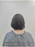 30代40代/無造作パーマ/小顔/ショートボブ/ショート/暗めカラー