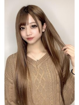 ヘアーデザイン ジェルム(Hair Design germe) ミルクティーハイライトでギャルヘア！/YUDU