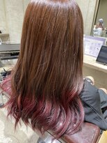 エイト 上野店(EIGHT ueno)&nbsp;EIGHT ueno【工藤】 グラデーションカラー/レッド