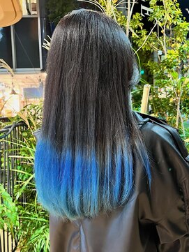 シルフ 吉祥寺(sylph) 艶やかブルーの裾カラー【sylph吉祥寺】