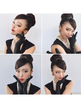 ツインお団子ハーフアップ オードリーヘップバーン L アミカ Amica のヘアカタログ ホットペッパービューティー
