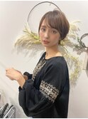 前髪カール/ネオシースルーバング/くびれボブ［銀座］