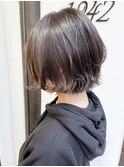 《knit銀座》大人可愛い20代30代40代ショートボブ丸み前下がり