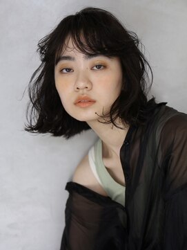シアン(SYAN) 切りっぱなしボブパーマ【shiho】