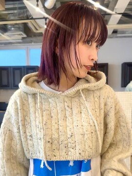 ディッセンバー 神宮前(December) 紫カラー/ぶどうカラー/パープルカラー/ブリーチカラー/渋谷