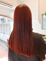 ラレイ ハラジュク(Lalei harajuku)&nbsp;切りっぱなしカット/オレンジカラー/暖色カラー/ブリーチなし