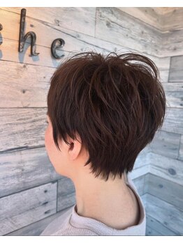 リーチェ(riche)の写真/ケアに特化したカットで、お手入れも簡単☆あなたの魅力を引き出すショートスタイルをご提案します♪