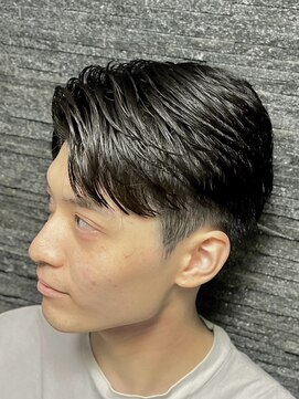 ヒロギンザ 新橋日比谷口店(HIRO GINZA) 七三分けナチュラルスタイル