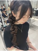 サイド編みおろし