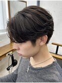 立川フェザーパーマニュアンスパーマセンターパートウルフカット