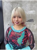 #ガルボ#ハイトーン#エクステ#ブリーチ#プルエクステ#ウルフ