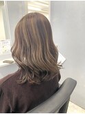 美髪/ワイドバング/レイヤーカット/くすみベージュ/新小岩駅