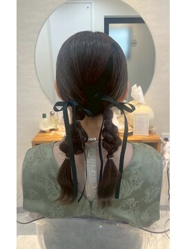 モト 船橋(moto) ロングヘア/韓国風パーマ/顔周りレイヤー/韓国/船橋/京成船橋