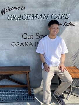 グレースマンカフェ(GRACE MAN CAFE) 【メンズカジュアル】アップバング爽やかショート！