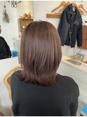 柔らかボブレイヤー×ココアブラウン赤羽美容室