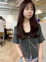 ラヴィズム 長岡店(LUVISM)&nbsp;韓国/顔周りレイヤー/ダブルカラー/ベージュ/前髪新潟長岡宮関