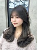 似合わせカット/ミディアムレイヤーカット/髪質改善大人ガーリー