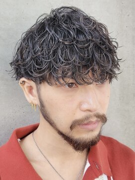 フィフス 渋谷(fifth) 渋谷大人波巻き2WAYシャドウルーズパーマツーブロックマッシュ