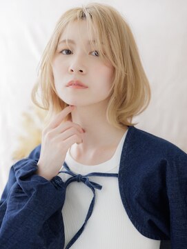カバーヘア ブリス 北浦和(COVER HAIR bliss) ブリーチオンカラーボブパーマハッシュカットh5北浦和20代30代