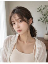 ロアゾブルー(L'oiseau Bleu)&nbsp;ゆるっとおくれ毛ポニースタイル