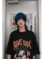ウーズ ハラジュク(Ooze.HARAJUKU)&nbsp;ハッシュカットグレージュデザインカラーツートーンカラー原宿