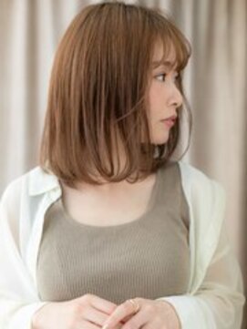 カバーヘア ブリス 大宮西口(COVER HAIR bliss) 透明感カラー流しバング大人可愛いワンカールボブディ20代30代W