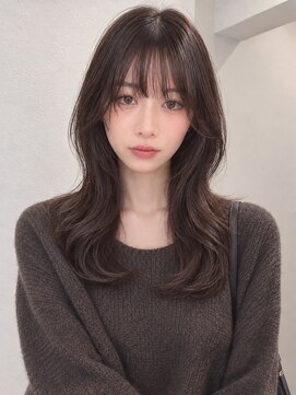 キース ヘアアンドメイク 恵比寿(kith. hair&make) ミディアムレイヤー 顔周りレイヤー ブリーチなしカラー 恵比寿