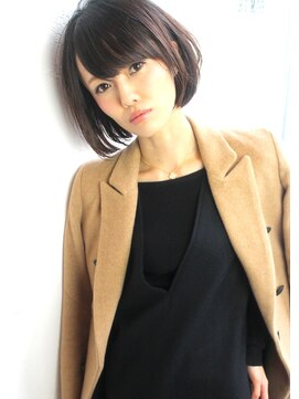 ルモア(RUMOR) Rumor×フリンジバング☆ノームコアショートボブ