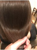 【ohana/表参道】秋色艶髪イルミナカラー×ネイビーグレージュ。