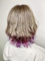 ソース ヘア アトリエ 京橋(Source hair atelier) 【SOURCE】ピンクヴァイオレット裾カラー