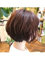 ヘアー カフェ コトノハ(hair cafe kotonoha)&nbsp;【コトノハ】暖色系カラー抜け感ブラウンセンシュアルショート