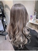 グレージュカラー☆インナーシルバーカラー