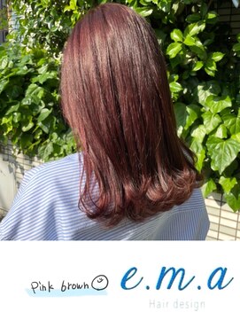 エマヘアデザイン(e.m.a Hair design) ピンクブラウン