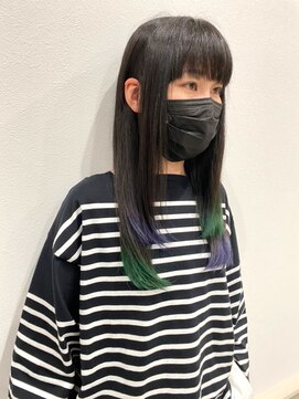 セロ(SELO) ロング×裾カラー×ダブルカラー【西大分】