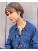 丸みハンサムショートハイトーンベージュ_ネビージュ