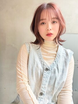 レニーバイエース(LANY by ACE) 【LANY 横浜】 外はね×ピンクベージュ