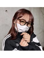 ガルボ ヘアー(garbo hair)&nbsp;#レッドブラウン#暖色カラー#10代#20代#高知