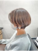 【篠原】イヤリングが映えるショートボブ