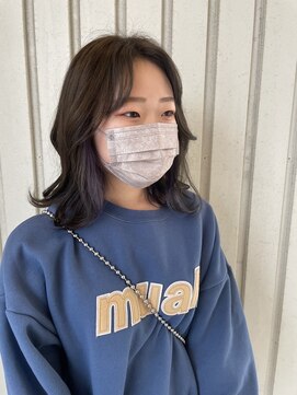 ジップ 浜田店(zip) 外ハネミディアム × 20代カジュアルガーリー