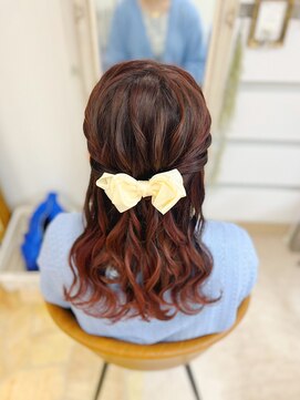 ウッドベル 東京駅前店(W’d BELL) ハーフアップ