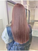 ダブルカラーミルクティーピンクベージュカラーブロンドベージュ