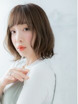 ヘアスタジオ ガロウ(hair stuido garou)&nbsp;黒髪/グレーベージュ/レイヤーロング/前髪パーマ/盛岡9