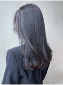ダークグレージュ_グレーベージュレイヤーロング_ba465521