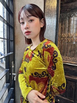 ミンクス 青山店(MINX) あご下ぷつっとボブ ワイドバング
