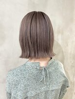 アフターニュース 新潟(afternews)&nbsp;ダブルカラーミルクティーベージュカラーケアブリーチ韓国ボブ