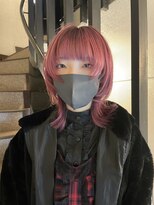 ピエスデシュブー(piece des cheveux) エクステでロングウルフにもできるウルフカット