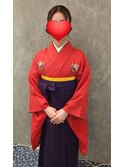卒業式袴　着付け＋ヘアセット