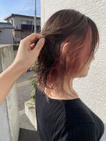 アーキヘアーカリス(archi hair charis)&nbsp;インナーカラー×グレージュ×ミディアムレイヤー