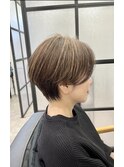 ショート ボブ 白髪ぼかし 髪質改善 ミセス