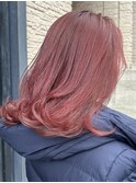 orso hair x ブリーチなしチェリーレッド